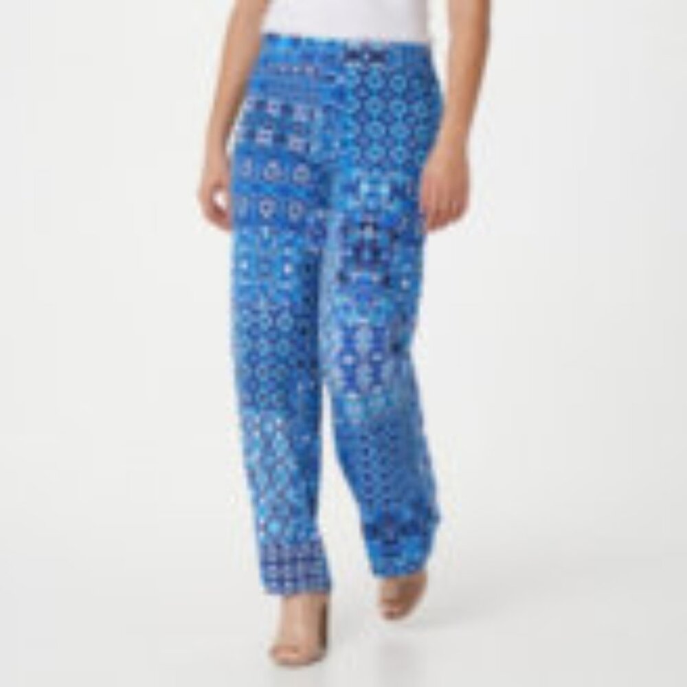 Isaac Mizrahi Live! Pebble Knit Wide Leg Pants